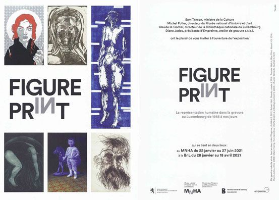 participation à FIGURE IN PRINT au MNHL et à la BnL