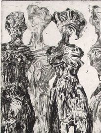 monochrome VI  ,2001  eau forte