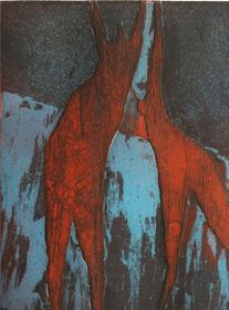 eau forte, méthode Hayter,1997