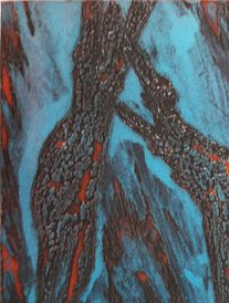 eau forte, méthode Hayter,1997